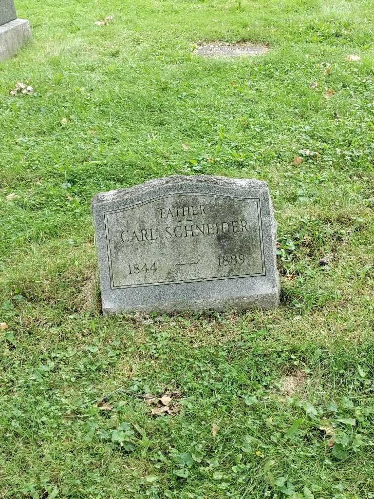 Carl Schneider's grave. Photo 2