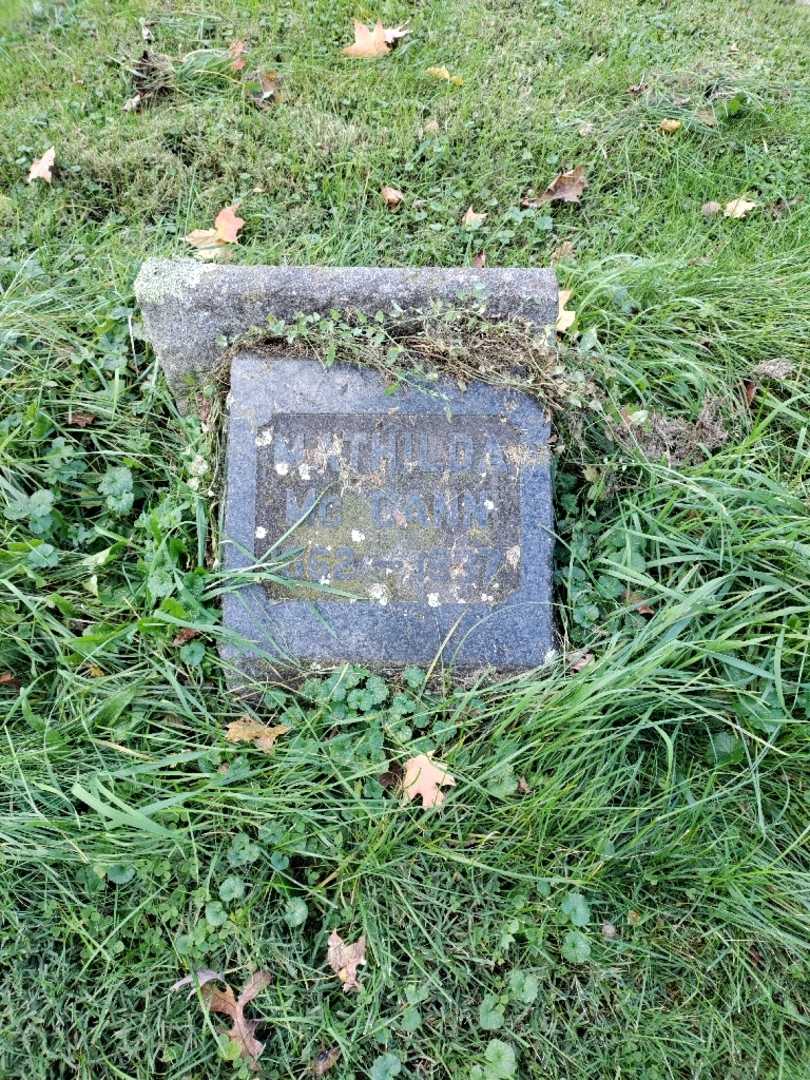 Mathilda Mc Cann's grave. Photo 2