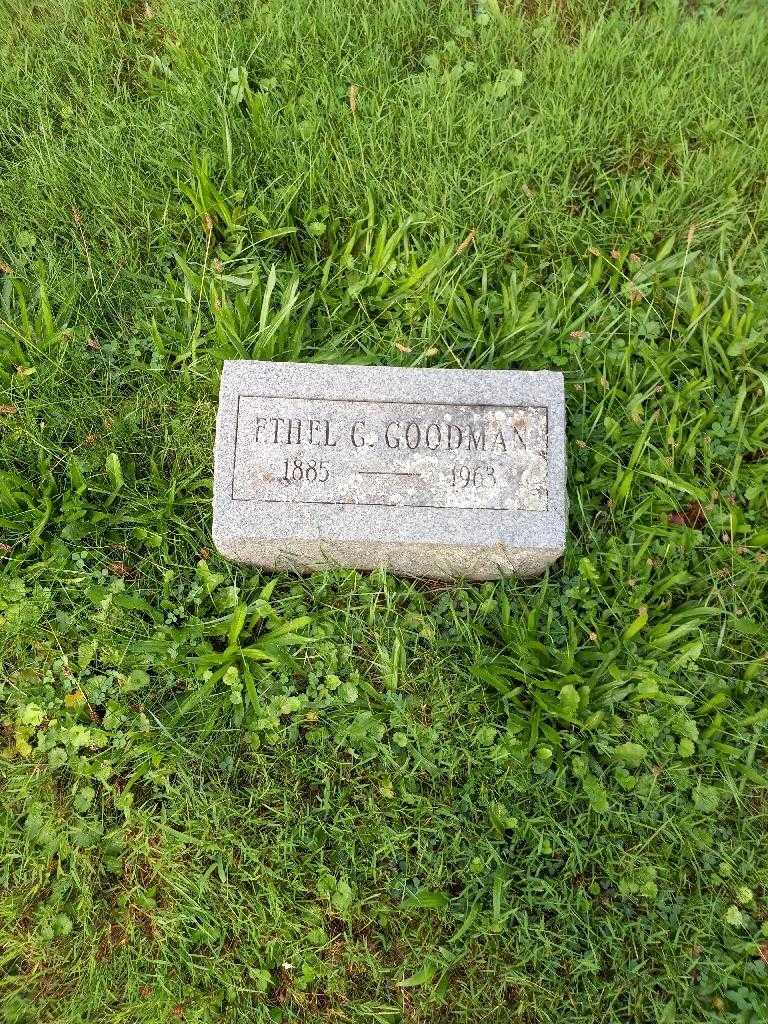 Ethel Greenfield Goodman's grave. Photo 1