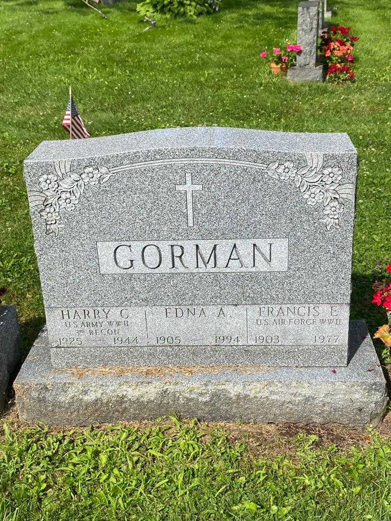 Harry C. Gorman's grave. Photo 3