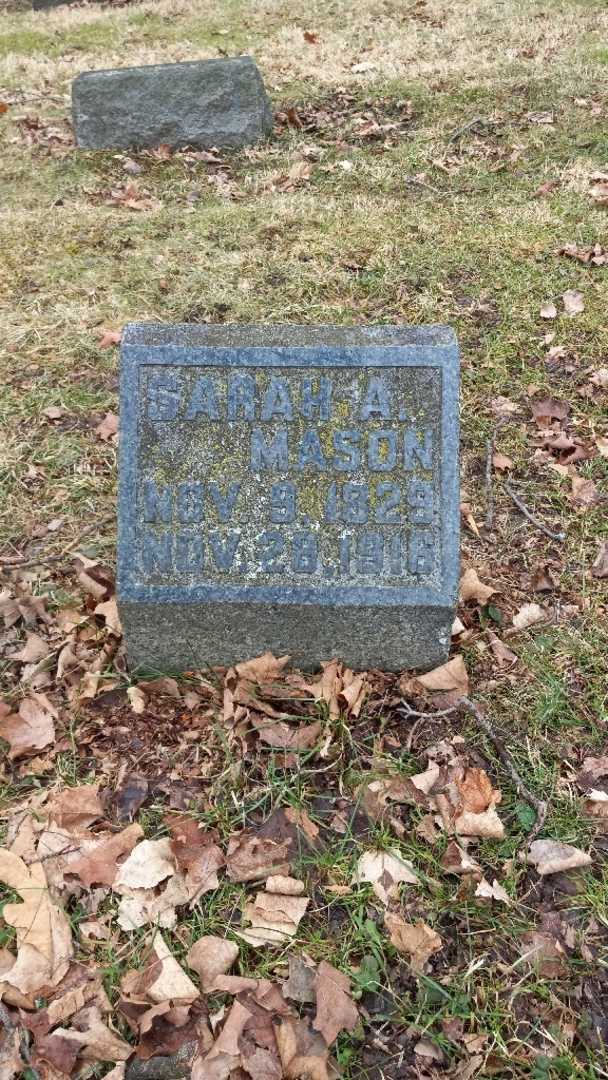 Sarah Ann Mason's grave. Photo 2