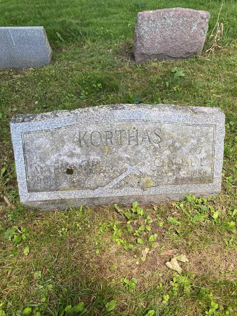 Anthony Korthas's grave. Photo 3