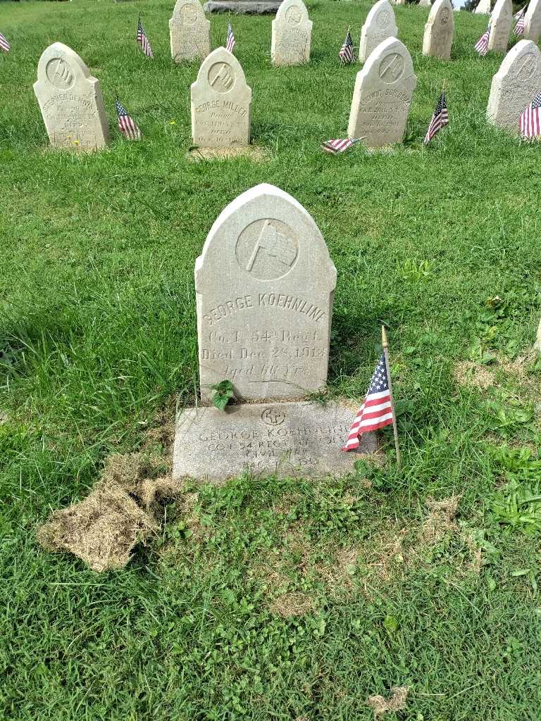 George Koehnline's grave. Photo 2