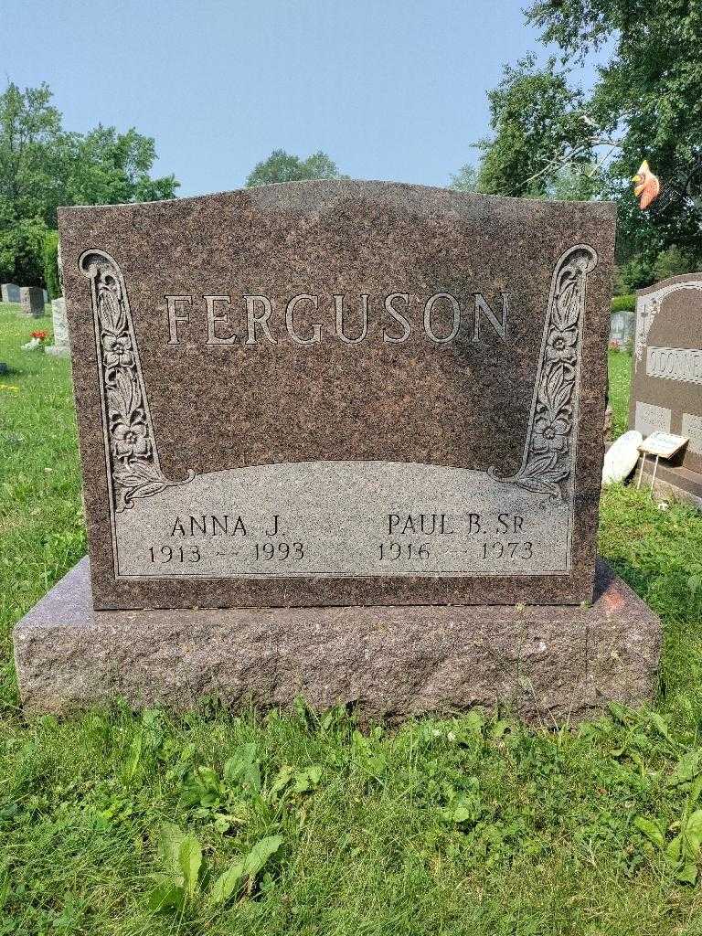 Anna J. Ferguson's grave. Photo 1