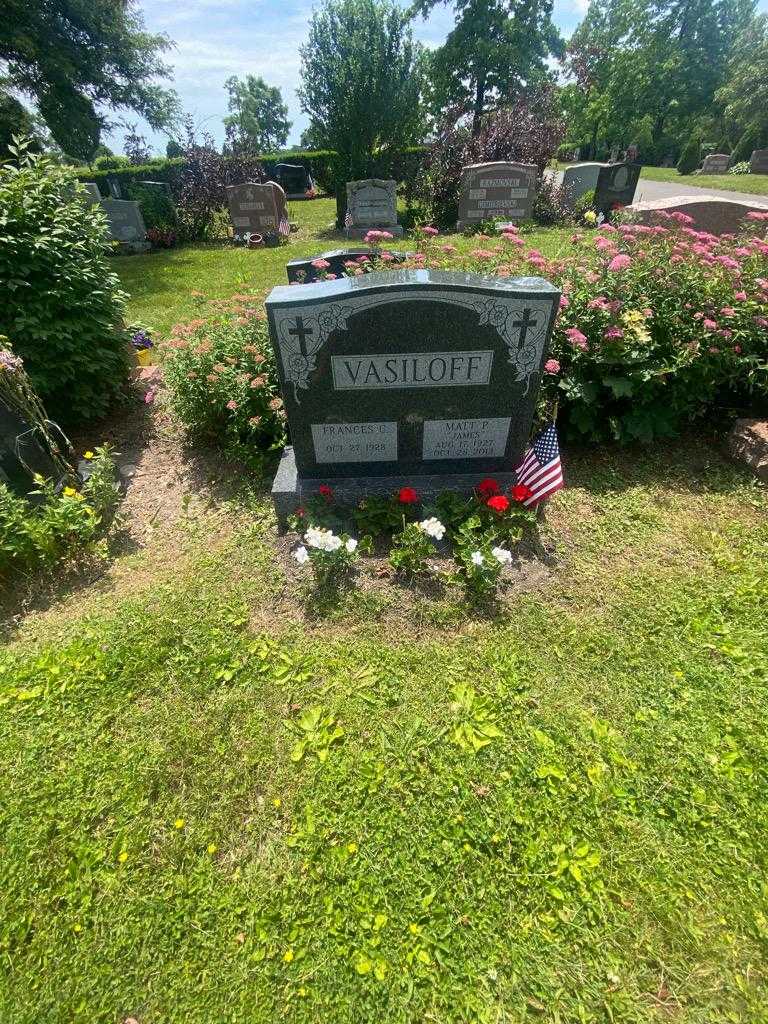 Matt P. "Jam" Vasiloff's grave. Photo 1