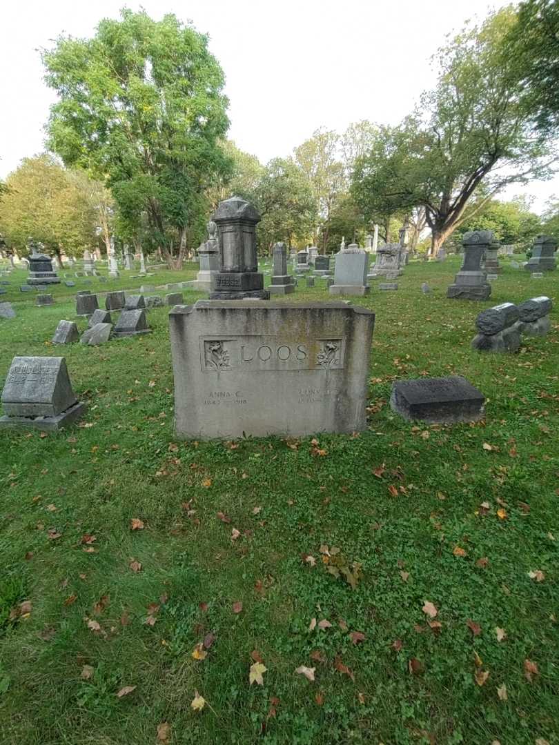 Conrad W. Loos's grave. Photo 1