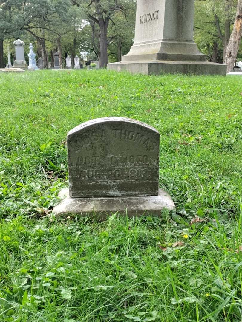 Louisa B. Thomas's grave. Photo 2