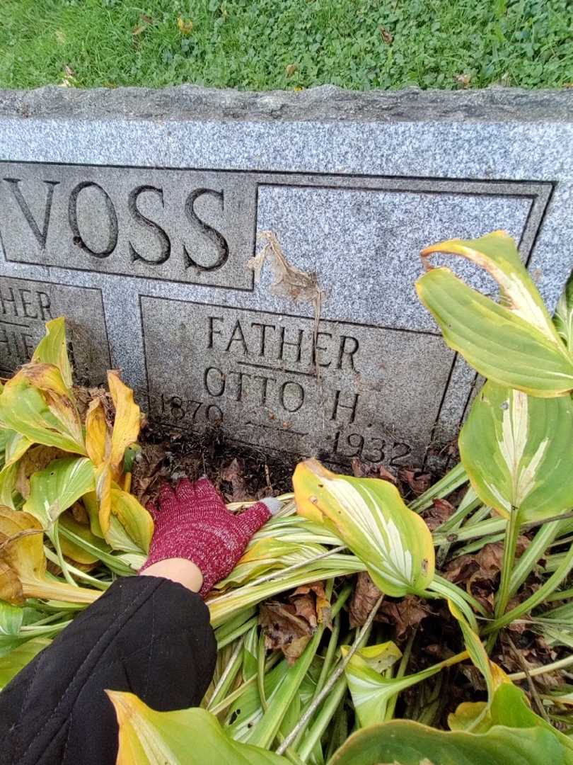 Otto H. Voss's grave. Photo 2