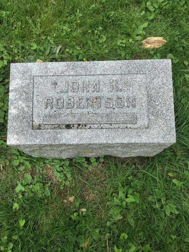John N. Robertson's grave. Photo 2
