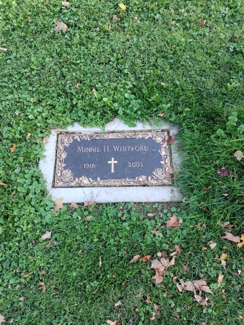 Minnie H. Whitford's grave. Photo 2