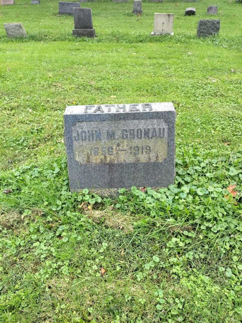 John Michael Gronau's grave. Photo 2