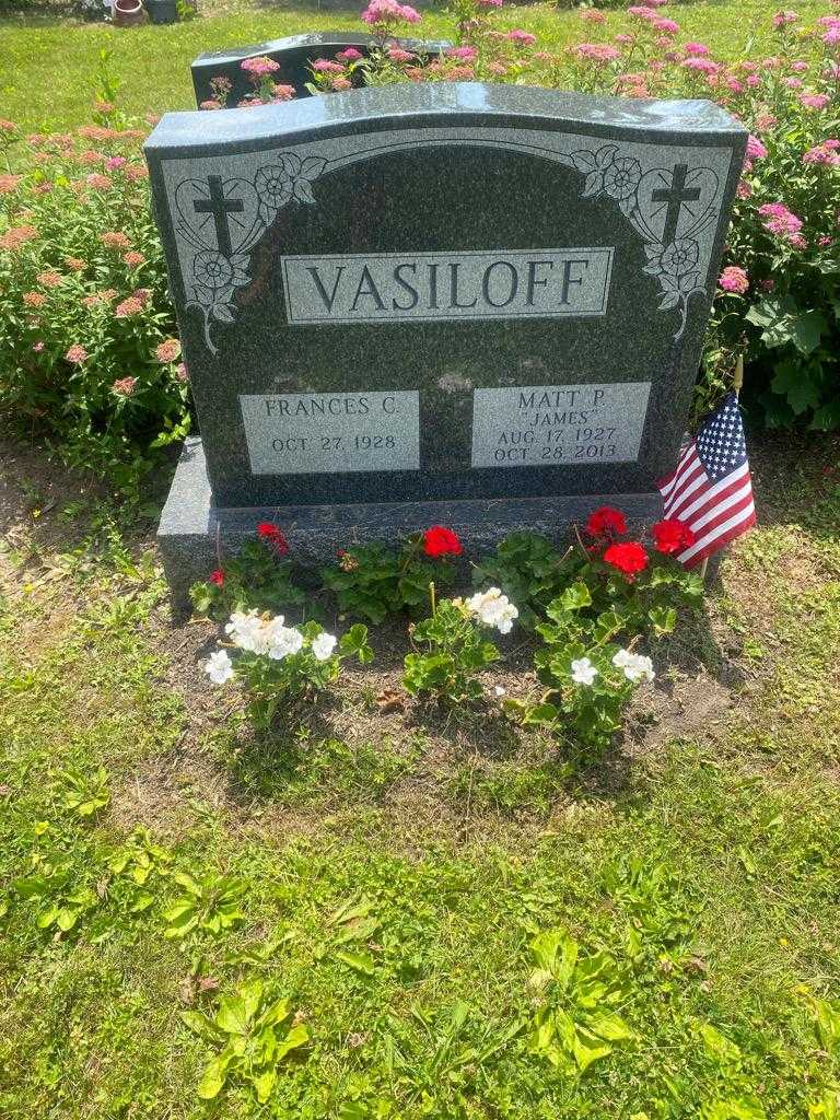 Matt P. "Jam" Vasiloff's grave. Photo 2