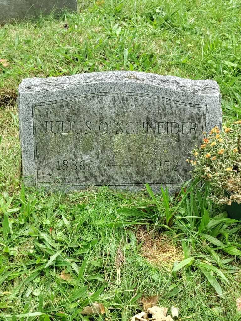 Julius O. Schneider's grave. Photo 2