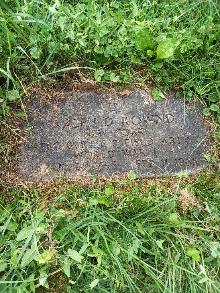 Ralph D. Rownd's grave. Photo 1