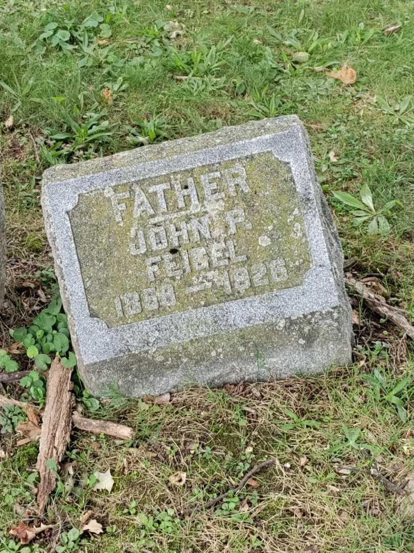 John P. Feigel's grave. Photo 3