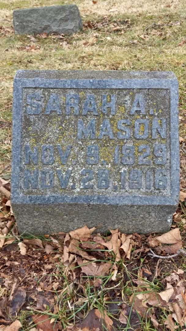Sarah Ann Mason's grave. Photo 3