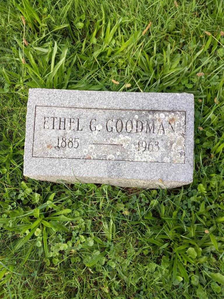 Ethel Greenfield Goodman's grave. Photo 2