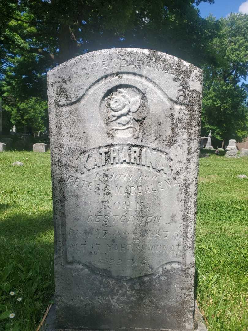Ernest Rohe's grave. Photo 1