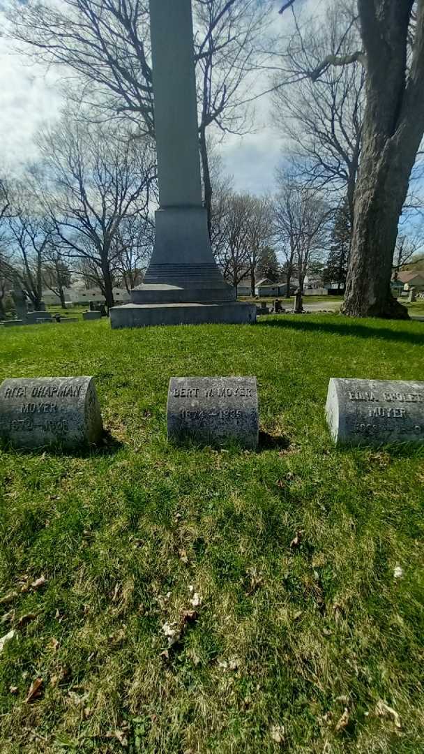 Bert W. Moyer's grave. Photo 2