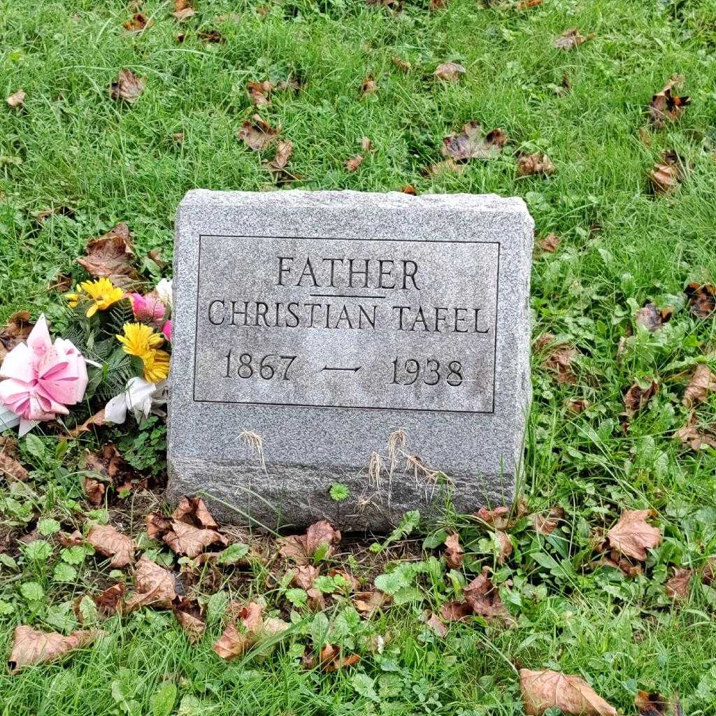 Christian K. Tafel's grave. Photo 3