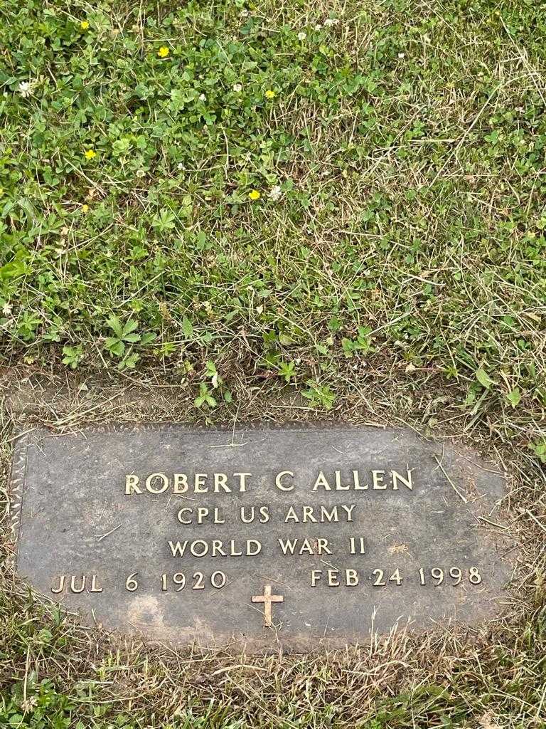Robert C. Allen's grave. Photo 3