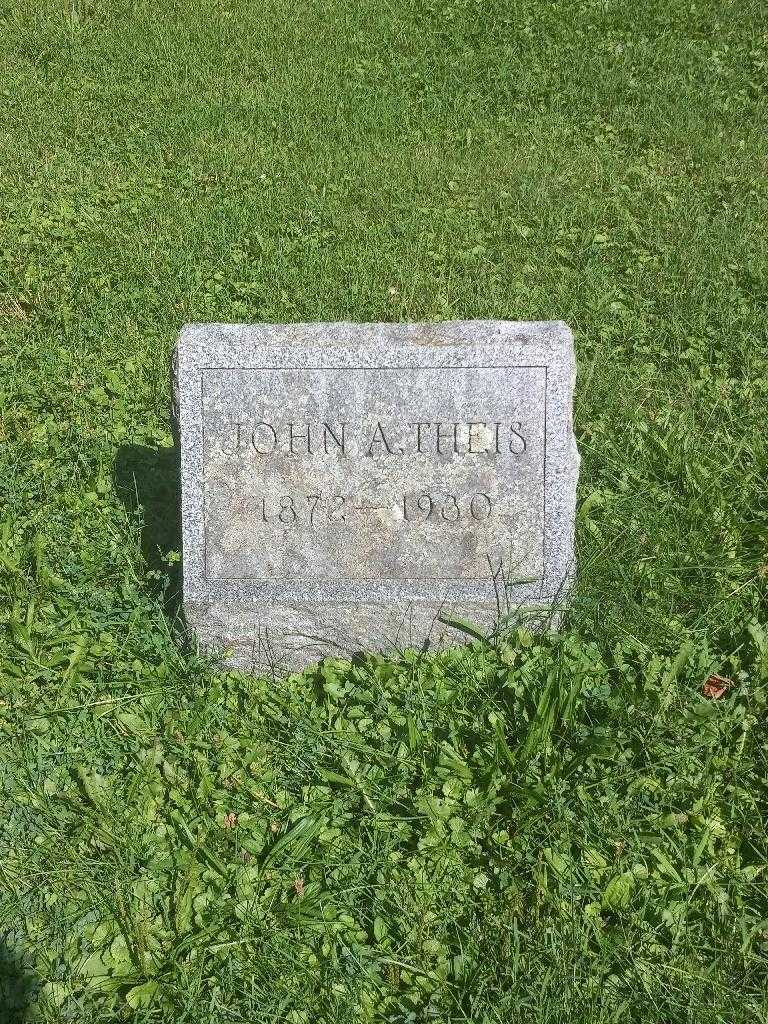 John A. Theis's grave. Photo 3
