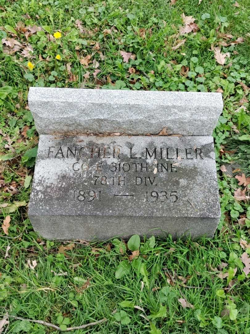 Fancher L. Miller's grave. Photo 2