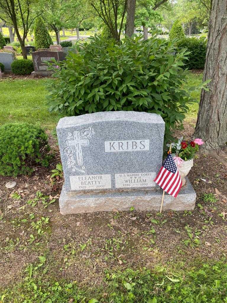 Eleanor Beatty Kribs's grave. Photo 2