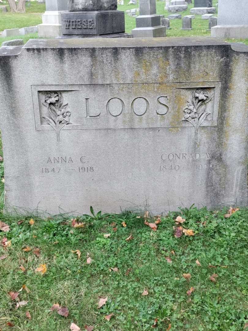 Anna C. Loos's grave. Photo 3