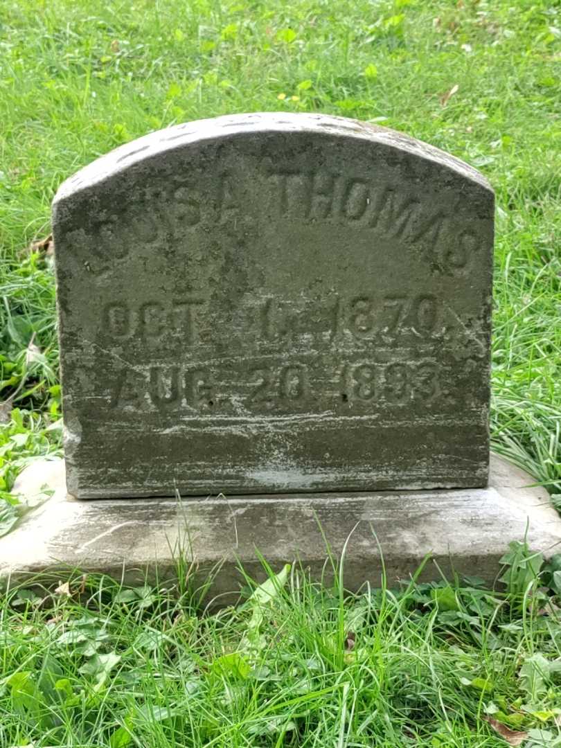 Louisa B. Thomas's grave. Photo 3