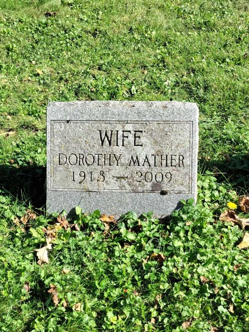 Dorothy G. Mather's grave. Photo 2