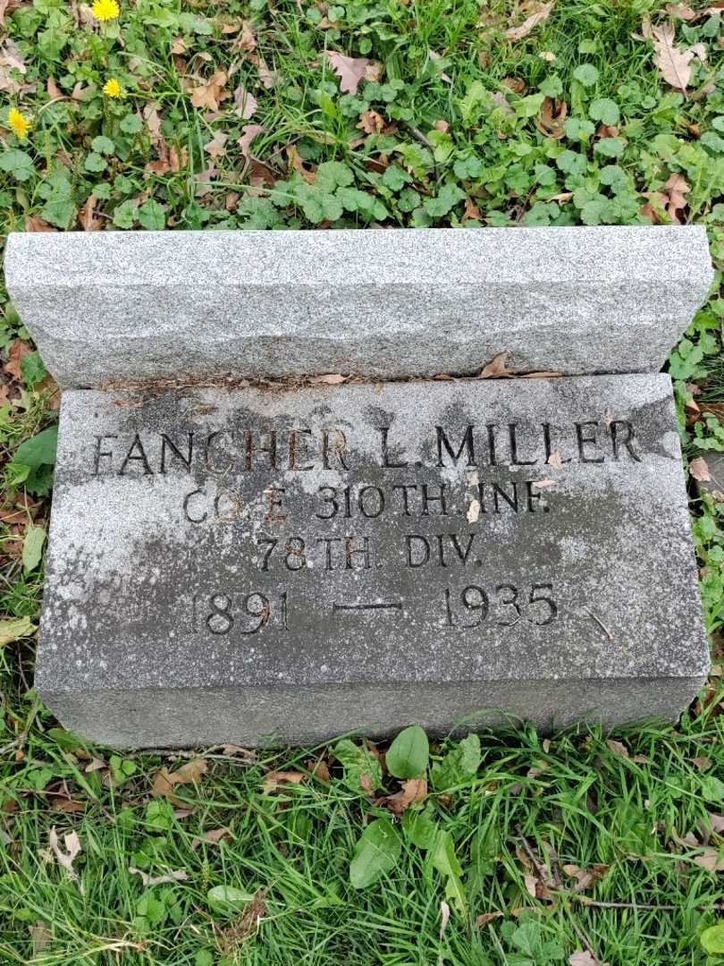 Fancher L. Miller's grave. Photo 3