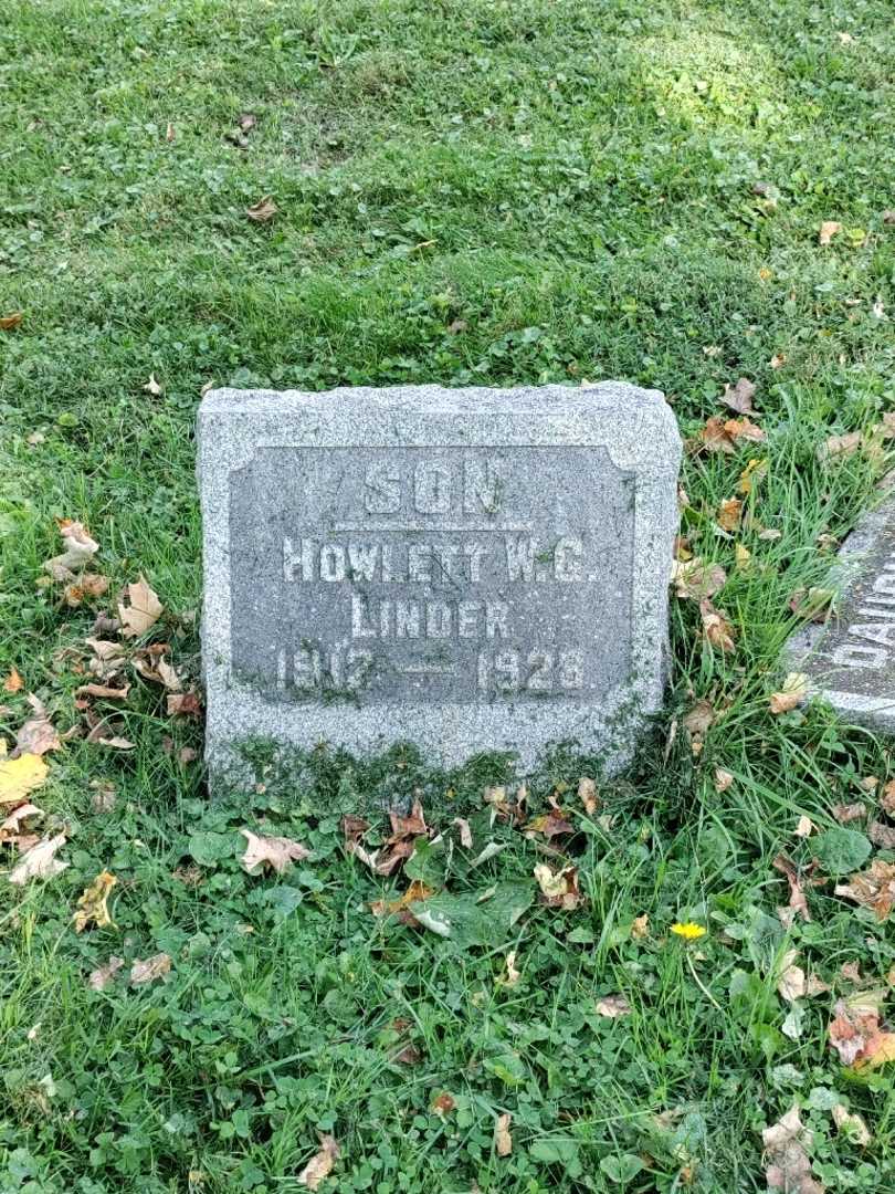 Howlett W.G. Linder's grave. Photo 2