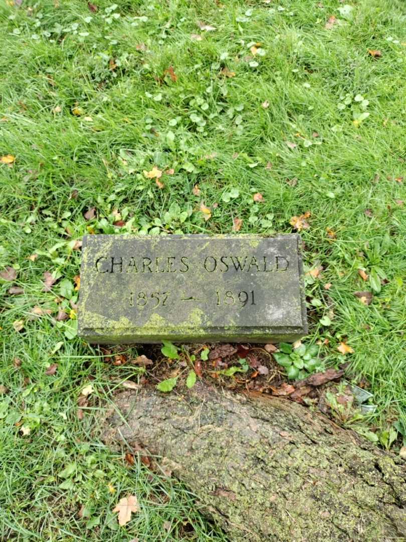 Charles C. Oswald's grave. Photo 2