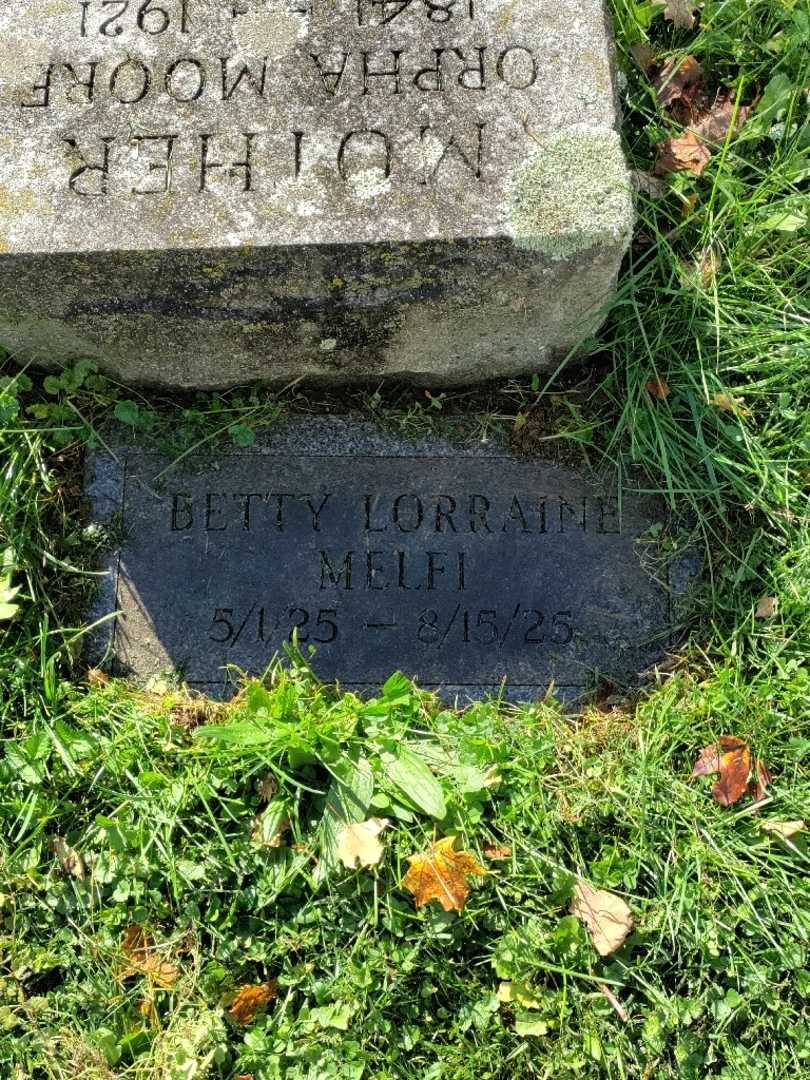 Betty Lorraine Melfi's grave. Photo 2