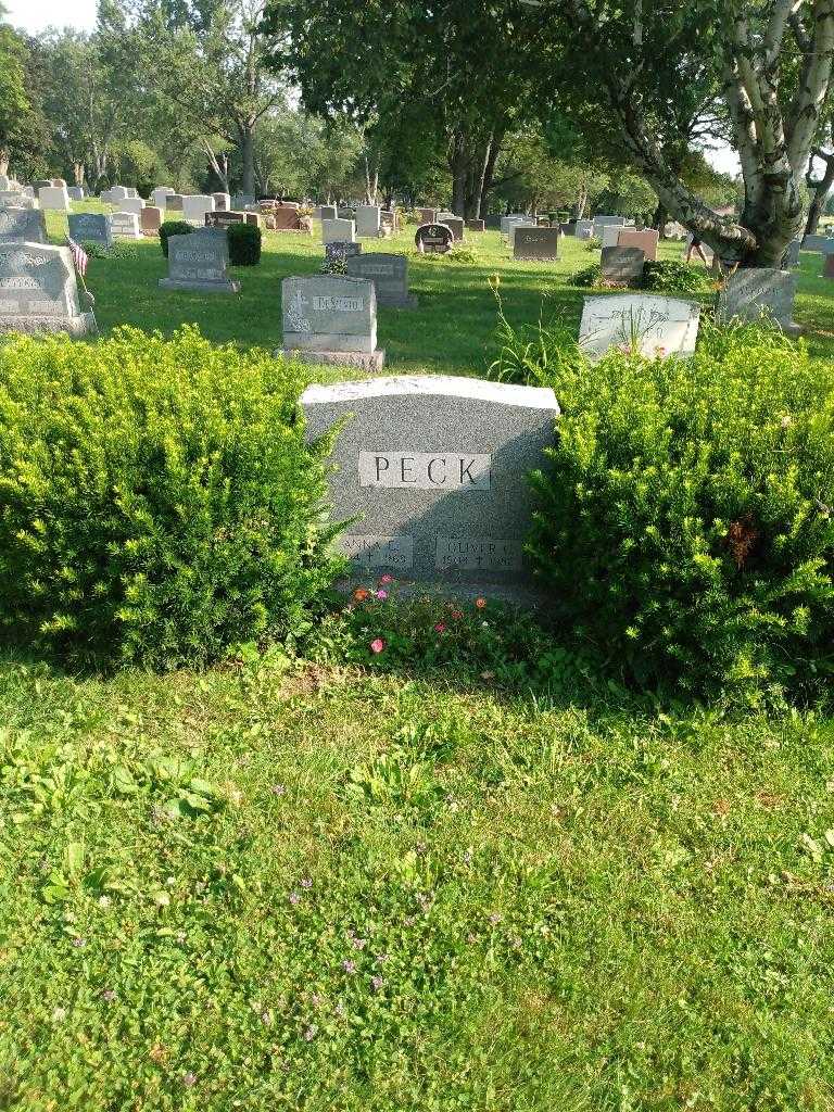 Anna E. Peck's grave. Photo 1