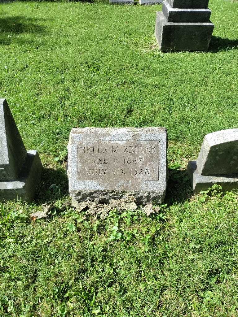 Helen M. Zeller's grave. Photo 2