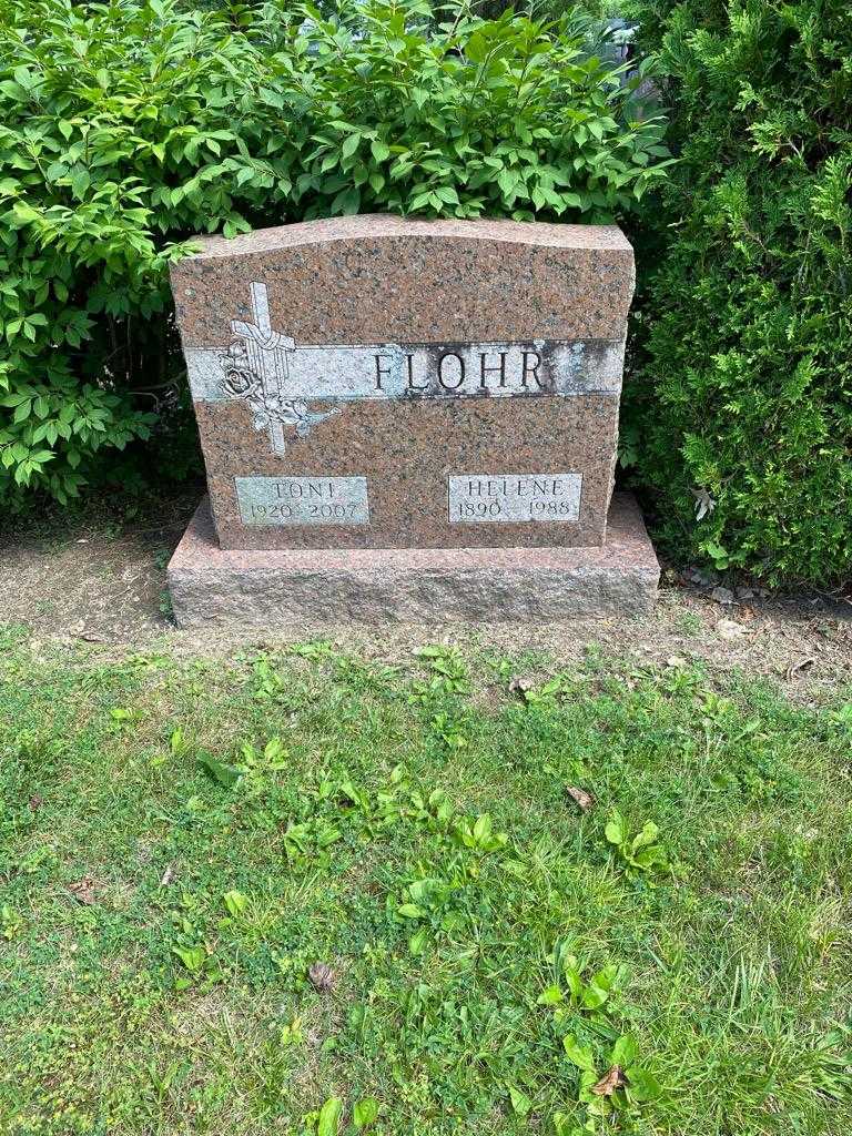 Toni Flohr's grave. Photo 2