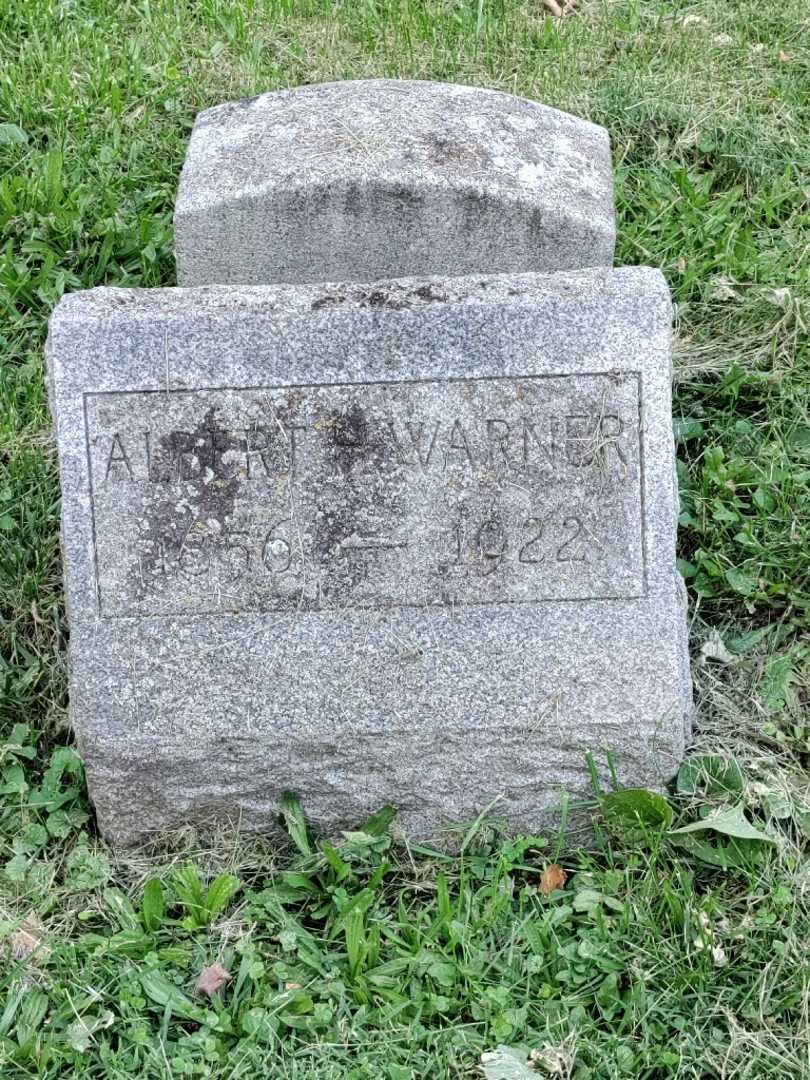 Albert H. Warner's grave. Photo 4