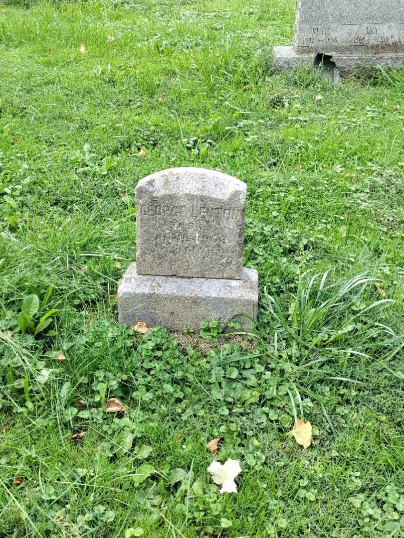 George Lenton's grave. Photo 2