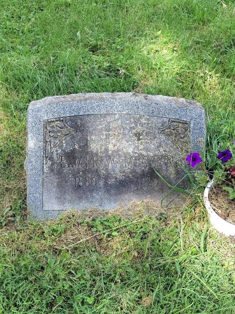 Elmer J. Wambsgan's grave. Photo 2
