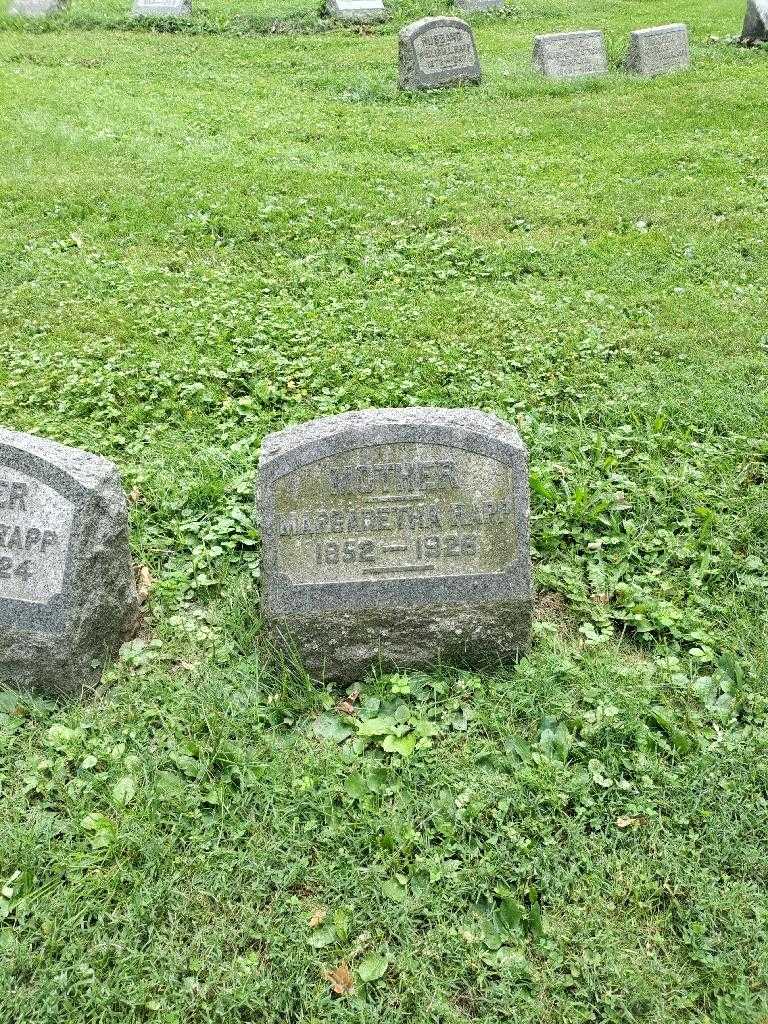 Margaretha K. Rapp's grave. Photo 2