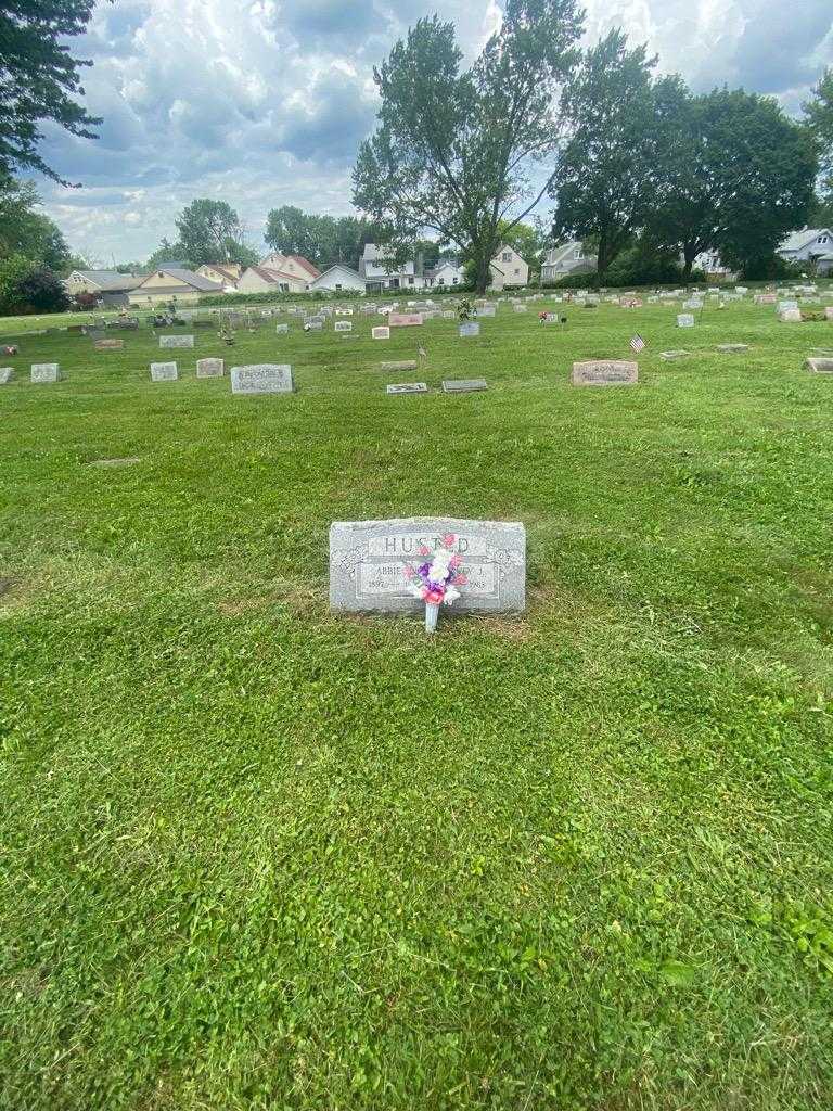 Harvey J. Husted's grave. Photo 1