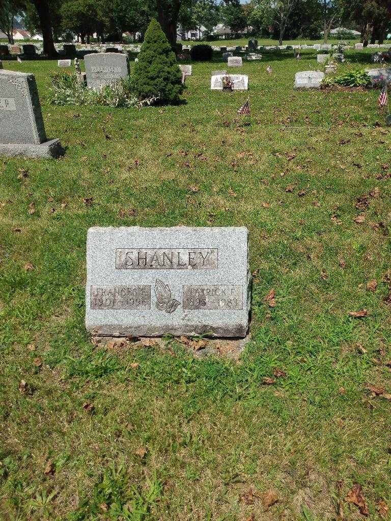 Frances E. Shanley's grave. Photo 1