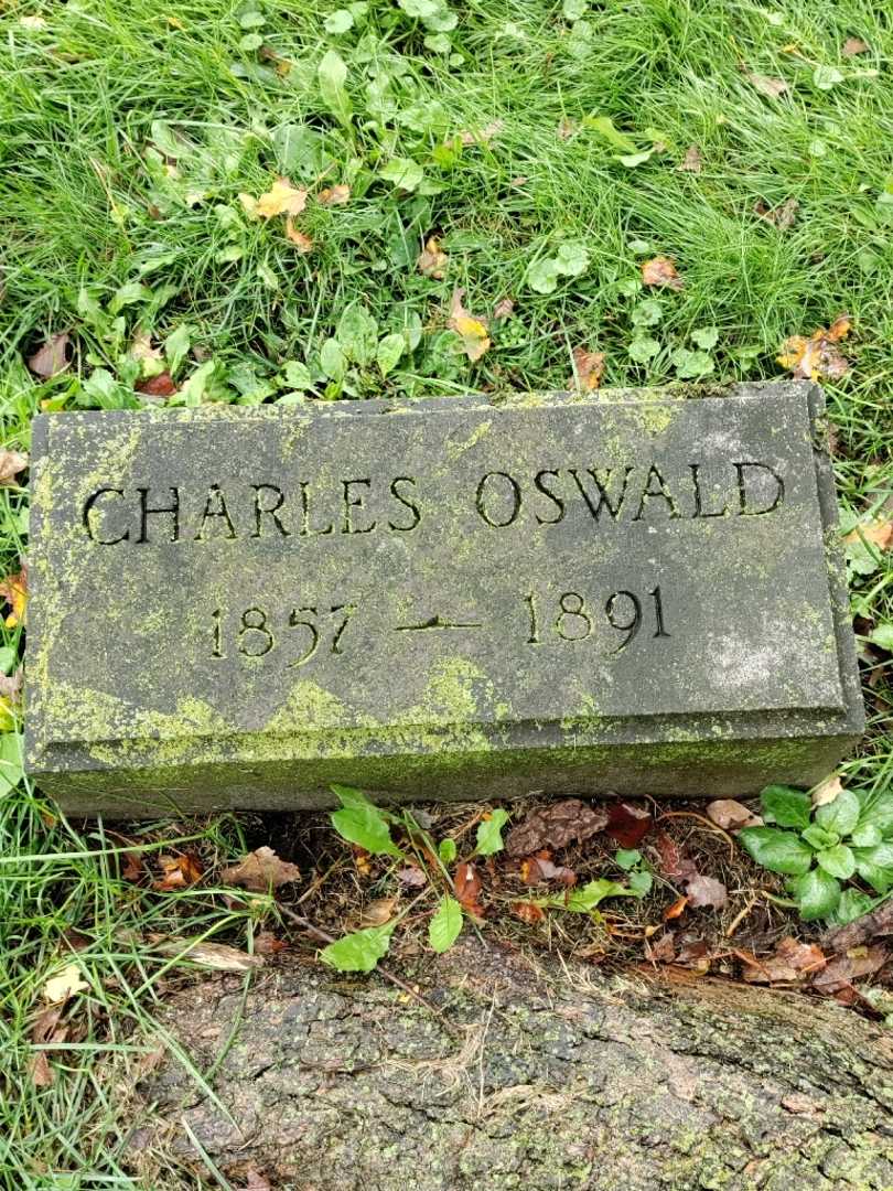 Charles C. Oswald's grave. Photo 3