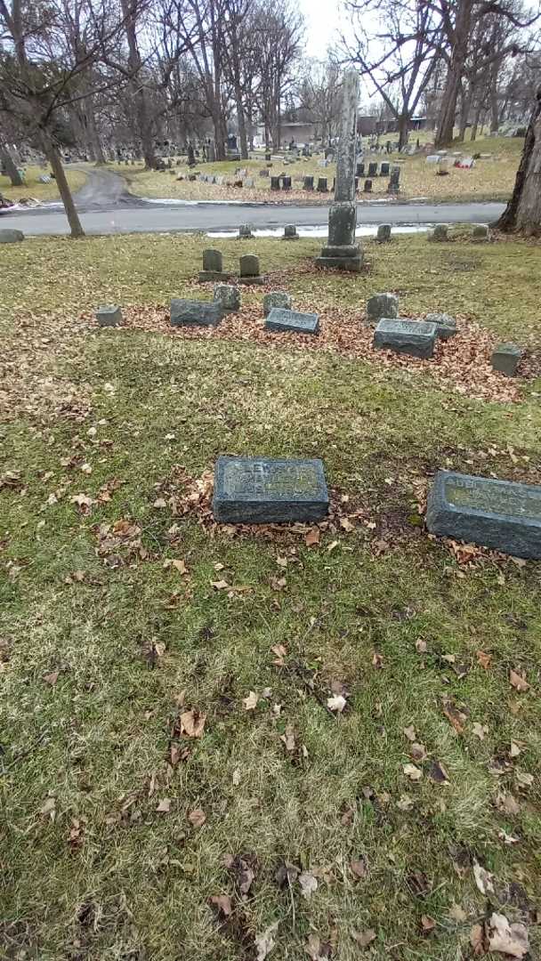 Lewis A. Hawley's grave. Photo 1