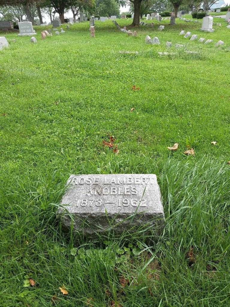 Rose E. Lambert Knobles's grave. Photo 1