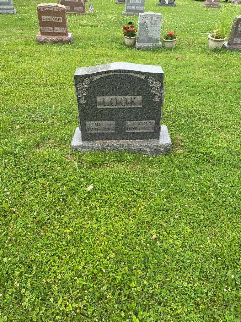 Ethel M. Look's grave. Photo 2