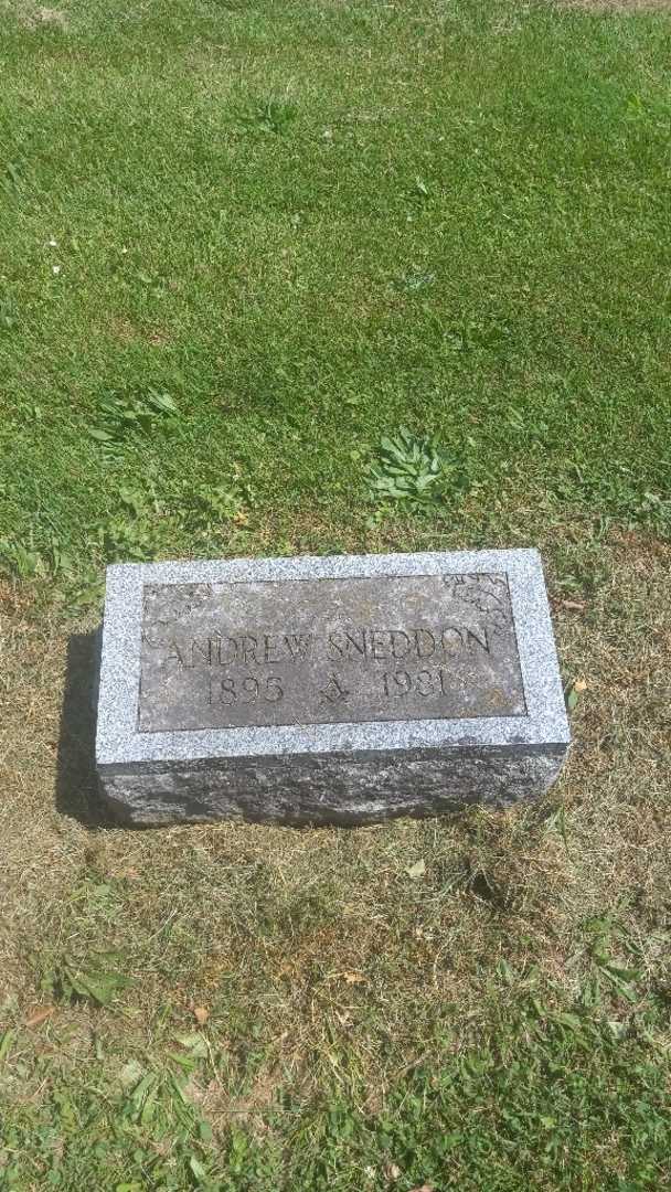 Andrew Sneddon's grave. Photo 3
