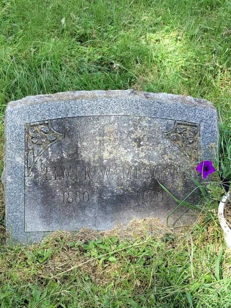 Elmer J. Wambsgan's grave. Photo 3